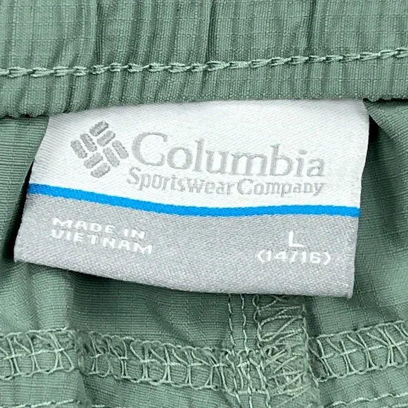 Columbia Silver Ridge Pants Womens Large Green Nylon Straight Convertible Hiking - Picture 3 of 14